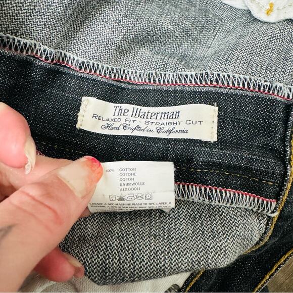Jake Agave the waterman relaxed fit Straight Fit Jeans men’s size 38 - Picture 10 of 11